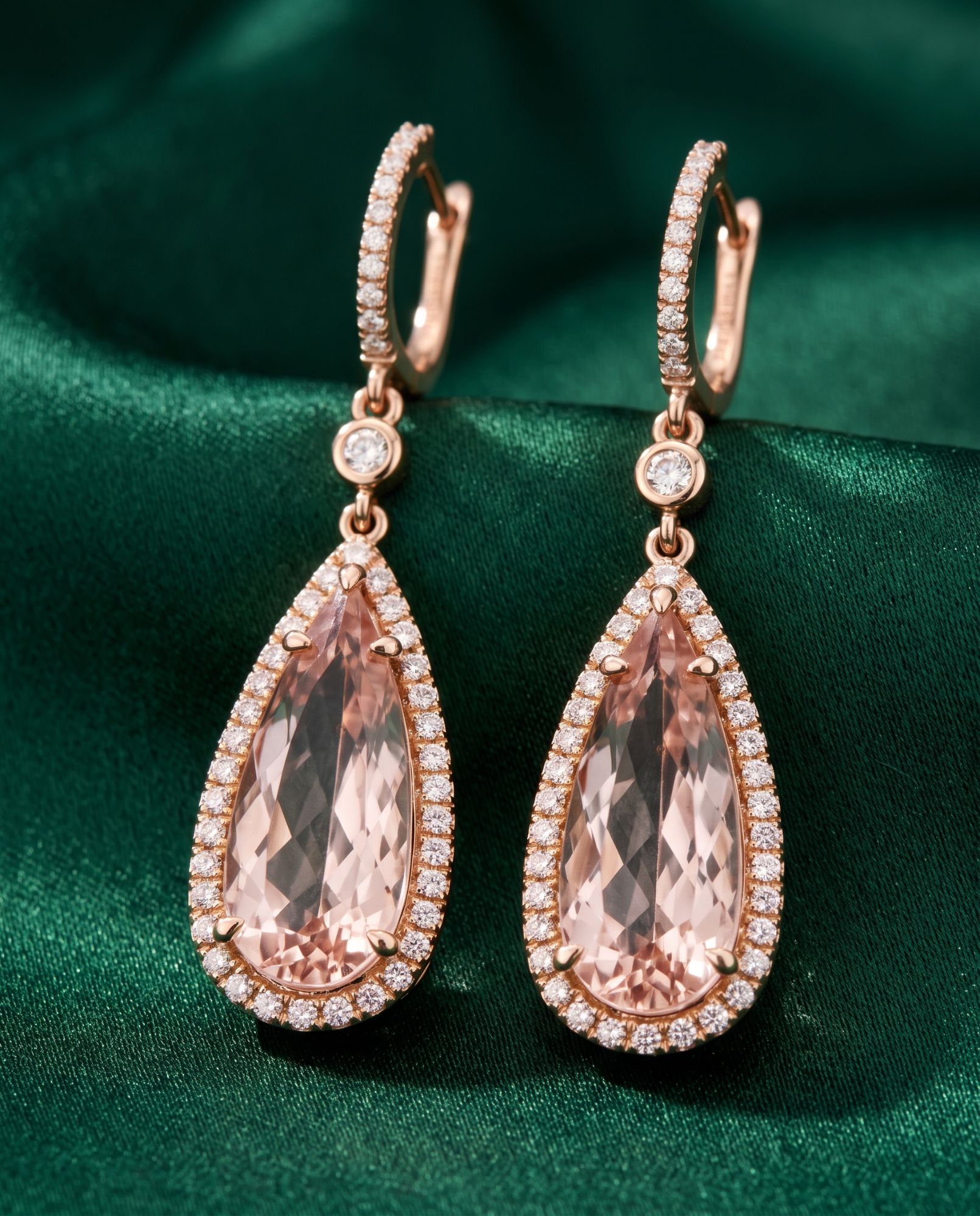 The Morganite Pear Drops